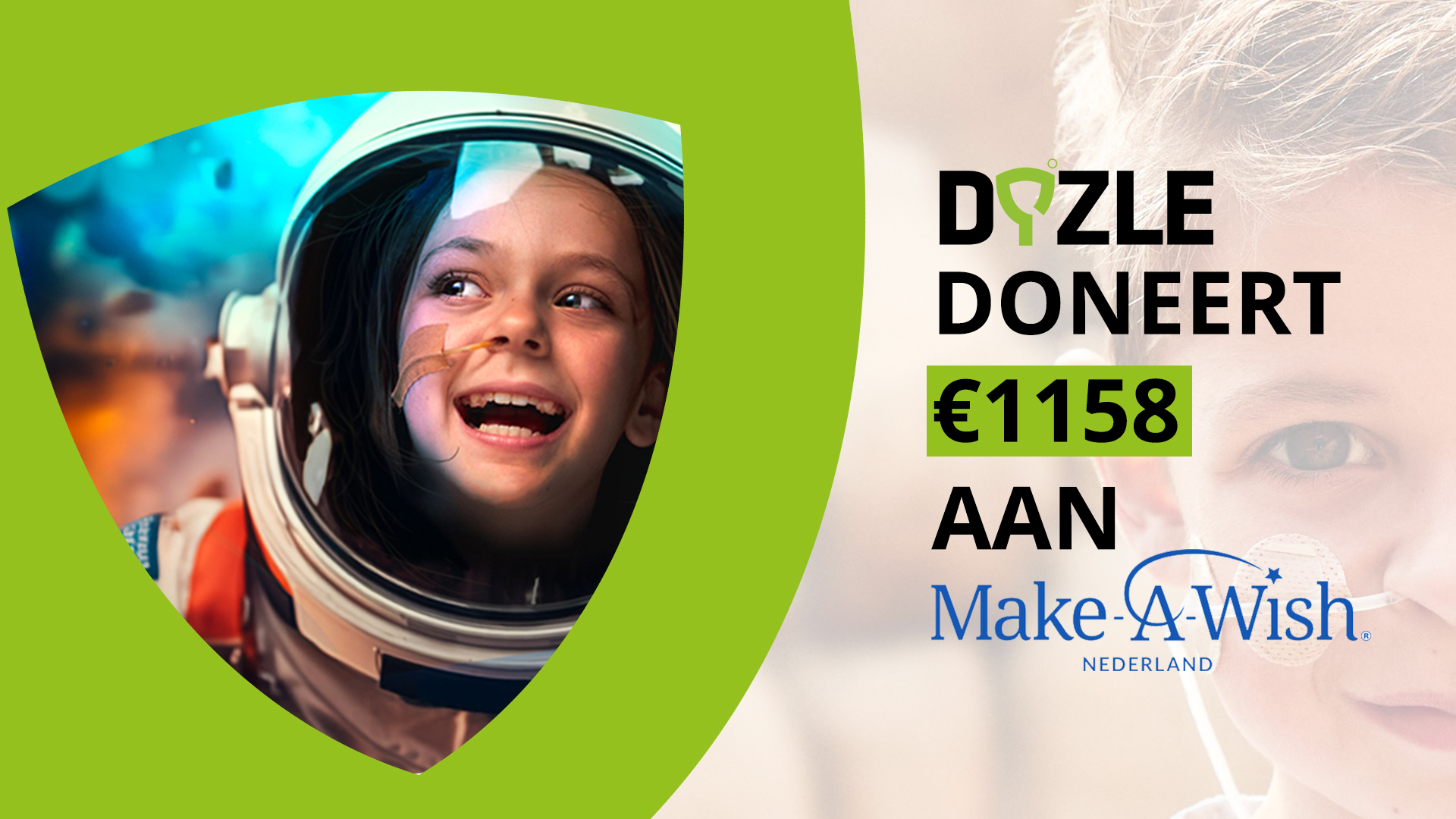 Dyzle steunt Make-A-Wish Nederland met eindejaarsdonatie